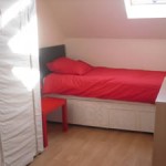 One of two super comfortable twin beds in gite Poppy, Normandy, France