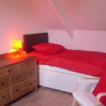 One of two super comfortable twin beds in gite Lily, Normandy, France