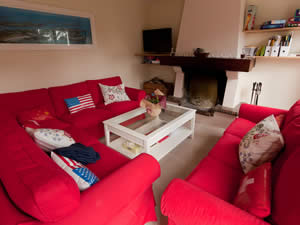 Large lounge in Normandy rental beach house